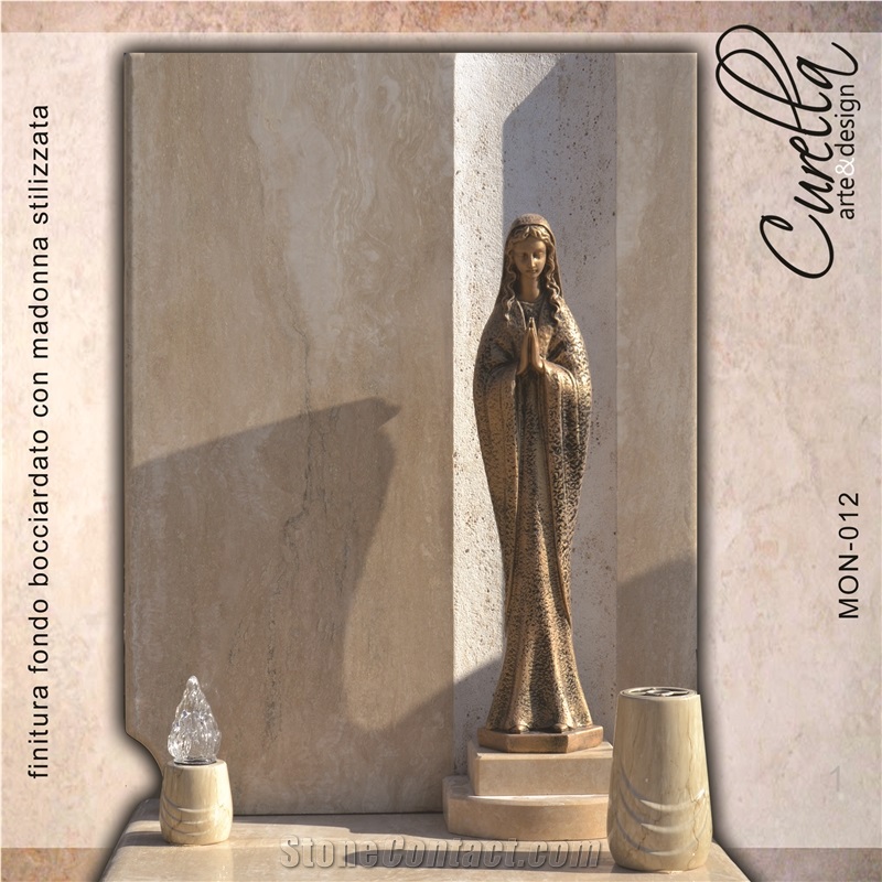 Travertino Romano Beige Travertine Headstones
