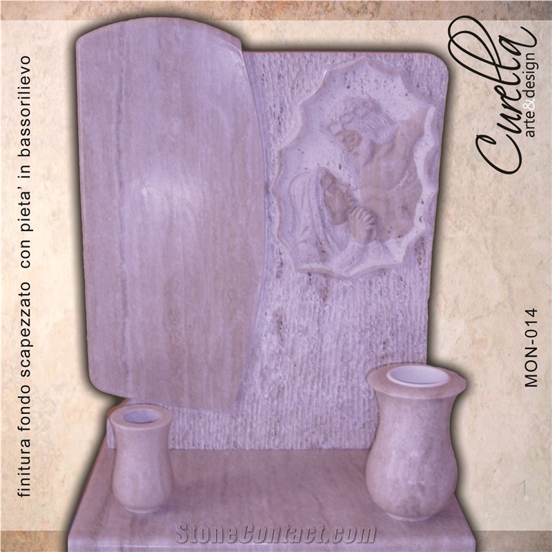 Travertino Romano Beige Travertine Headstones