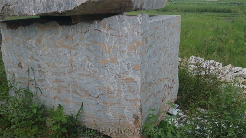 New Arrival Golden Flower Marble Blocks