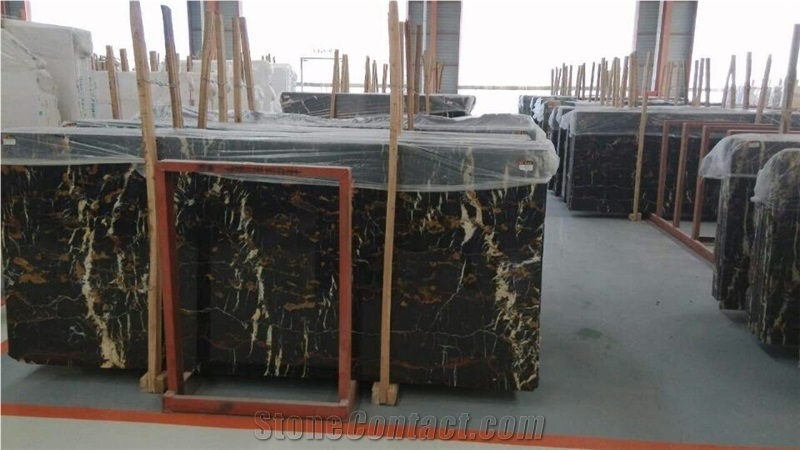 New Arrival Golden Flower Marble Blocks