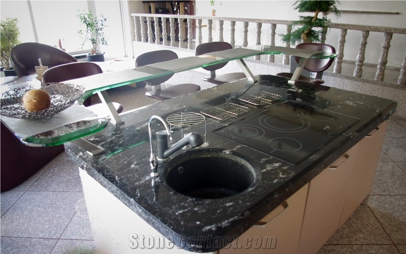 China Via Lactea Granite Kitchen Countertops