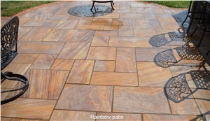 Rainbow Sandstone Patio Pattern