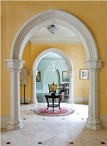 Pewter Limestone Cloumns, Arches