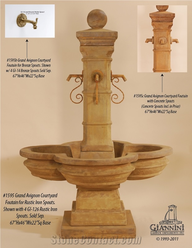 Free Standing Garden Fountains, Pond Fountains,