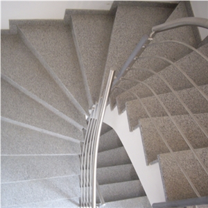 Crema Pink Granite Staircase