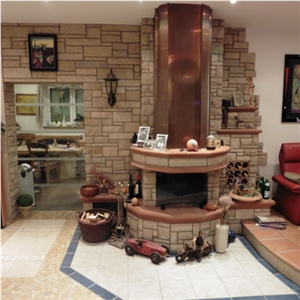 Udelfanger Sandstein Wood Burning Fireplace Decorating