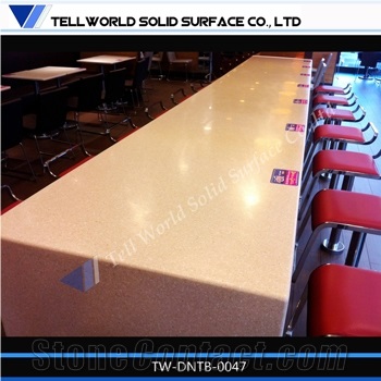China Beige Marble Long Table Design Dining Table with 12 Seats,Modern Marble Table