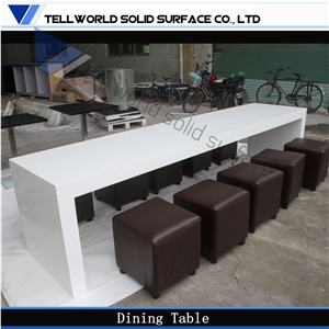 China Beige Marble Long Table Design Dining Table with 12 Seats,Modern Marble Table