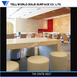 China Beige Marble Long Table Design Dining Table with 12 Seats,Modern Marble Table