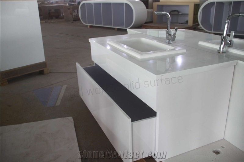 Commercial Bathroom Vanity Units Cheap Bathroom Vanity, Artificial Stone Red Marble Sinks & Basins