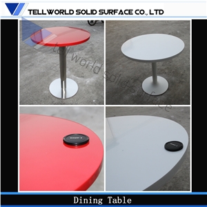 Square Acrylic Dining Table,Manmade Stone Dining Tables