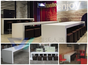 Stone Top Dining Tables ,Coffee Shop Buffet Table