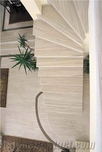 Nestos Semi White Marble, Nestos Marble Greece Tairs & Steps