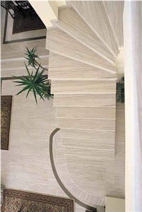 Nestos Semi White Marble, Nestos Marble Greece Tairs & Steps