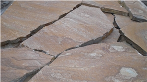 Karystos Stones Brown Polygon, Karystos Brown Slate Irregular Flagstone