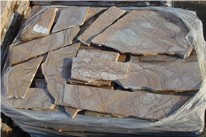 Karystos Stones Brown Polygon, Karystos Brown Slate Irregular Flagstone