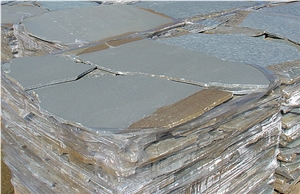 Karystos Stones Green Polygon, Karystos Green Slate Irregular Flagstone Greece