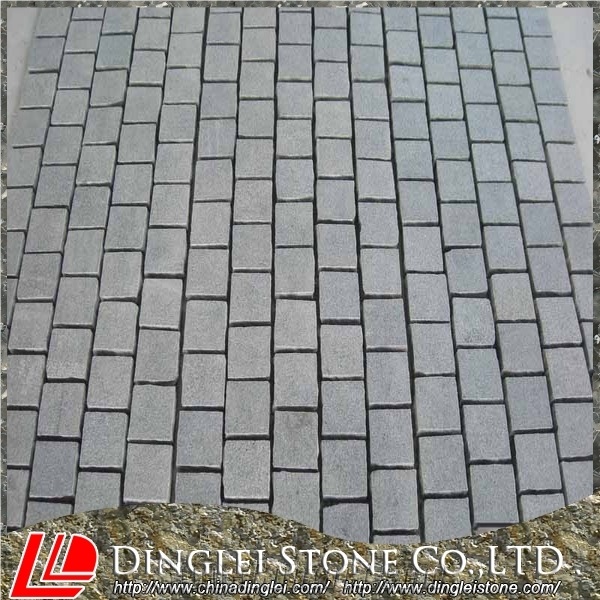 China Grey Granite Floor Covering Pavers Cube Stone Exterior Pattern Flooring Paving Stone