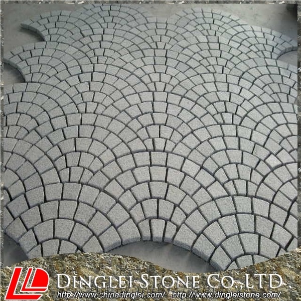 China Grey Granite Floor Covering Pavers Cube Stone Exterior Pattern Flooring Paving Stone