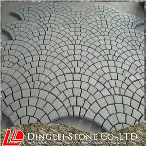 China Grey Granite Floor Covering Pavers Cube Stone Exterior Pattern Flooring Paving Stone