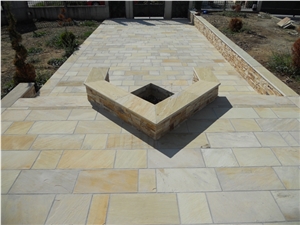 Sandstone Garden Walkway Pavement Sandstone Garden Walkway Pavement