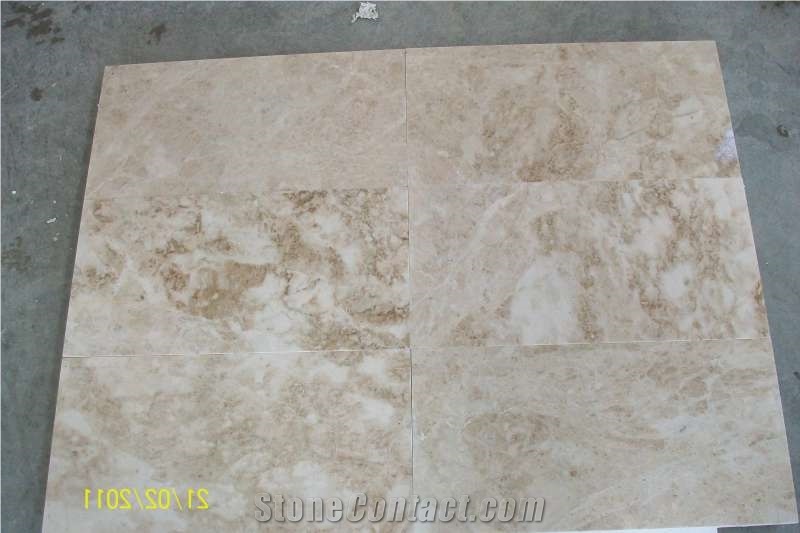 Adalya Capuccino Marble Slabs, Tiles