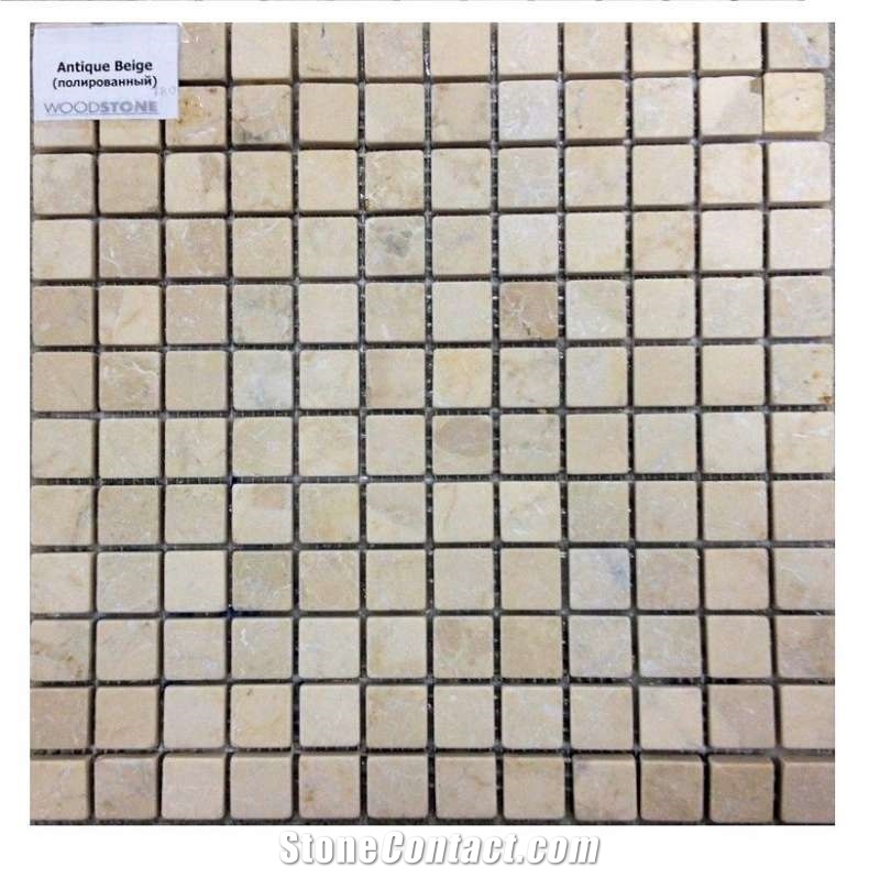 Antique Beige Marble Polished Mosaic