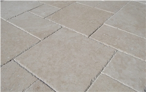 Blanco Classic Travertine Pattern, Beige Travertine Turkey Tiles & Slabs