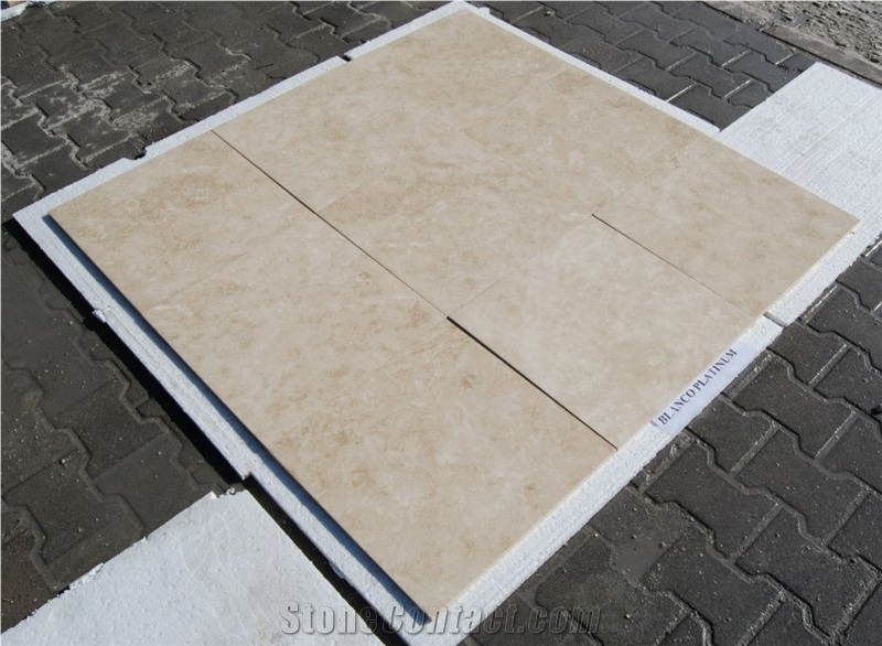 Blanco Platinum Travertine Pattern, Beige Travertine Turkey Tiles & Slabs
