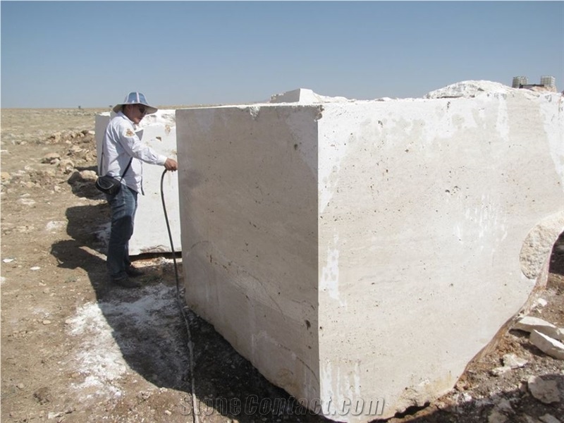 Karaman Light Travertine Blocks From Own Quarry