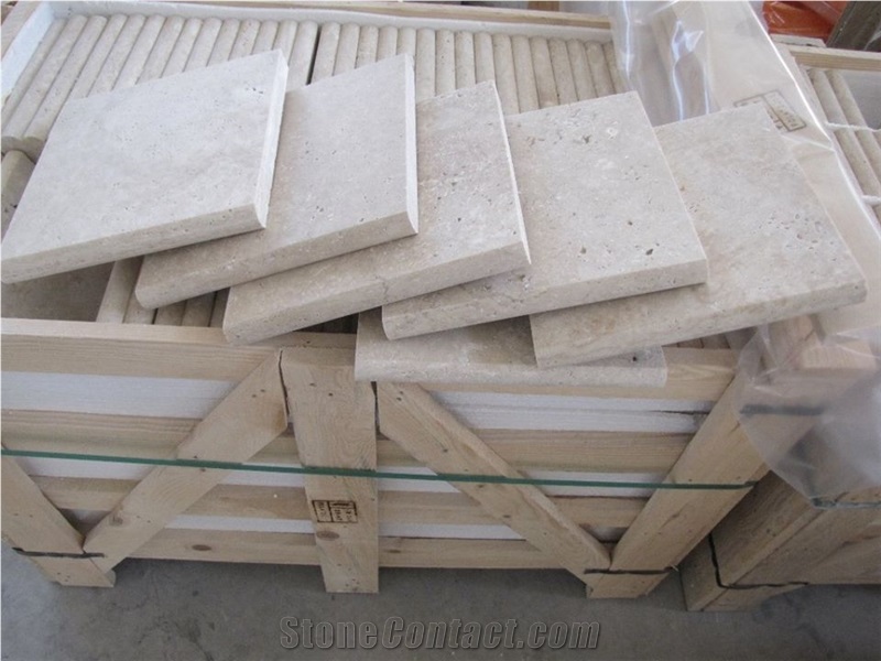 Karaman Light Travertine Pool Coping