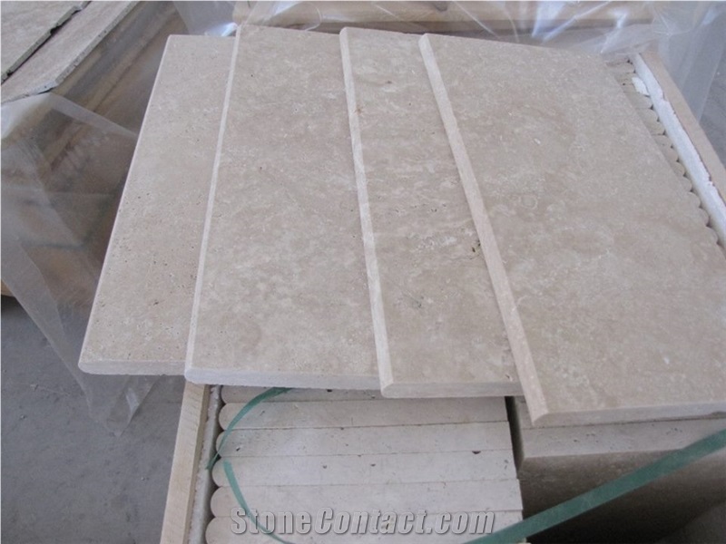 Karaman Light Travertine Pool Coping