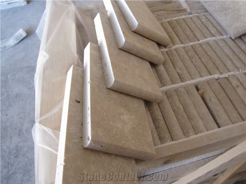 Karaman Light Travertine Pool Coping