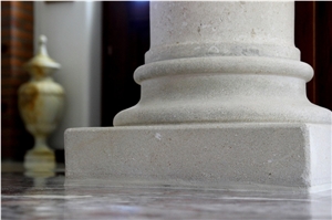 Trani Broccato Marble Column, Beige Marble Italy Columns