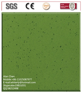 Artificial Quartz Stone Slabs & Tiles, China Green Quartz Stone