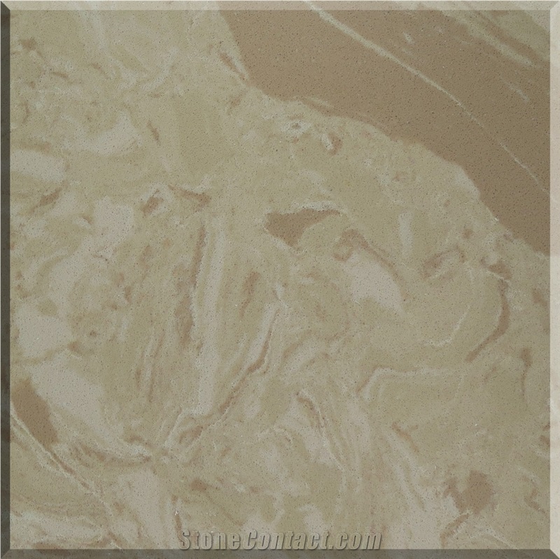 Artificial Quartz Stone Slabs & Tiles, China Green Quartz Stone