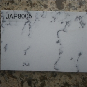 White Quartz Stone Slabs for Kitchen Countertop, Artificial Stone Slabs
