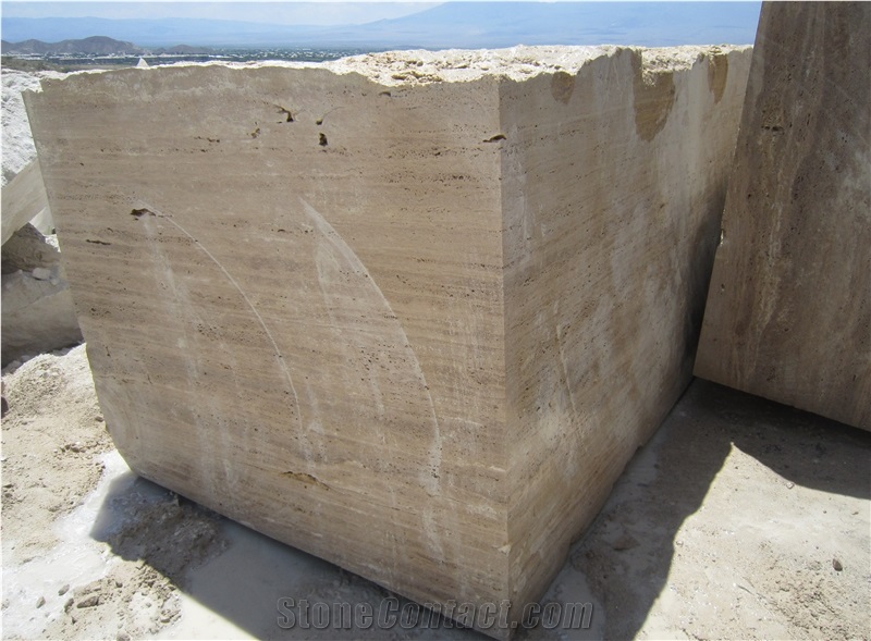 Armenia Noce and Classic Travertine Block