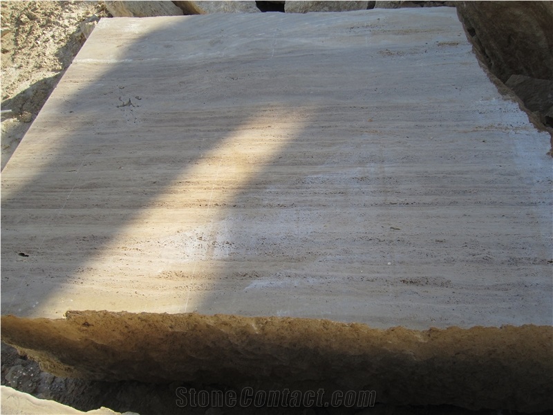 Armenia Noce and Classic Travertine Block