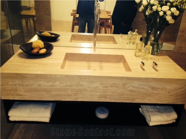 Travertine Noce and Classic, Beige Travertine Tiles & Slabs Armenia