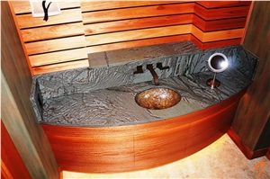 Green Iron Soapstone Bathroom Top