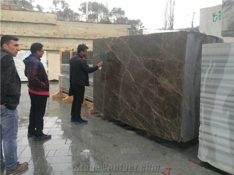 Dark Emprador, Fethiye Dark Emperador Marble Block