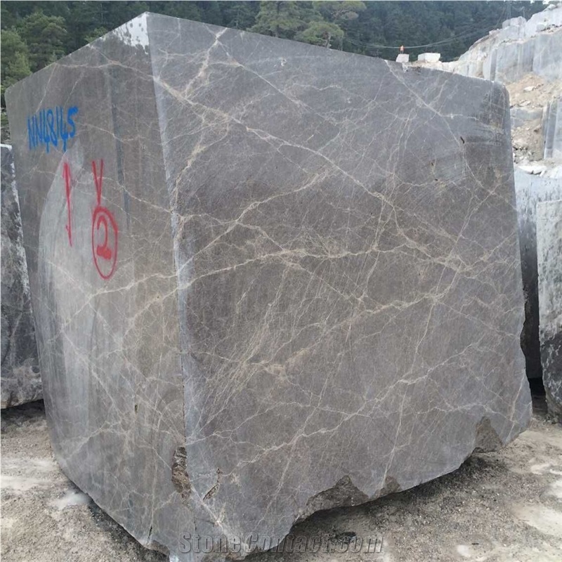 Fethiye Dark Emperador Marble Block, Turkey Brown Marble