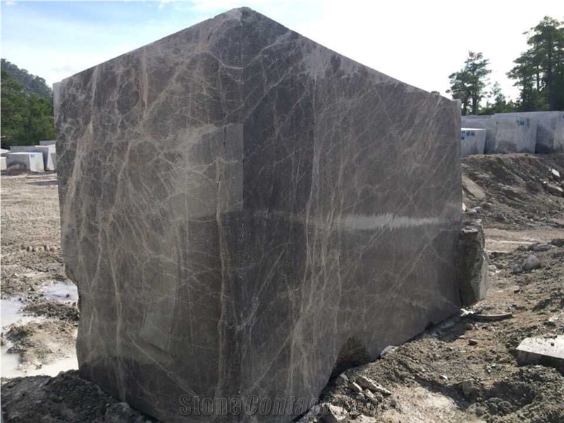 Fethiye Dark Emperador Marble Block, Turkey Brown Marble