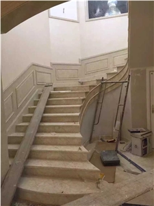 Ottoman Beige Marble Stairs & Steps Ottoman Beige Marble Stairs & Steps