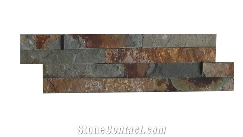 China Rust Slate Decorative Facade Multicolor Wall Panel