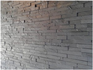 Riven Black Slate Decorative Stone Wall Decor