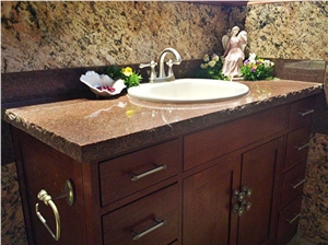 Colorado Rose Red Granite Bathroom Vanity Top