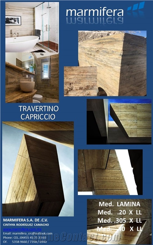 Travertino Capricho Travertine Blocks