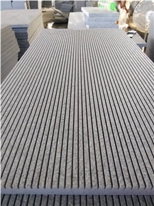 G654 Grooved Slabs & Tiles, China Black Granite